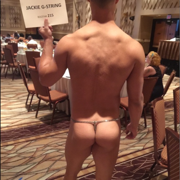 Men’s rhinestone g string. - Picture 3 of 6